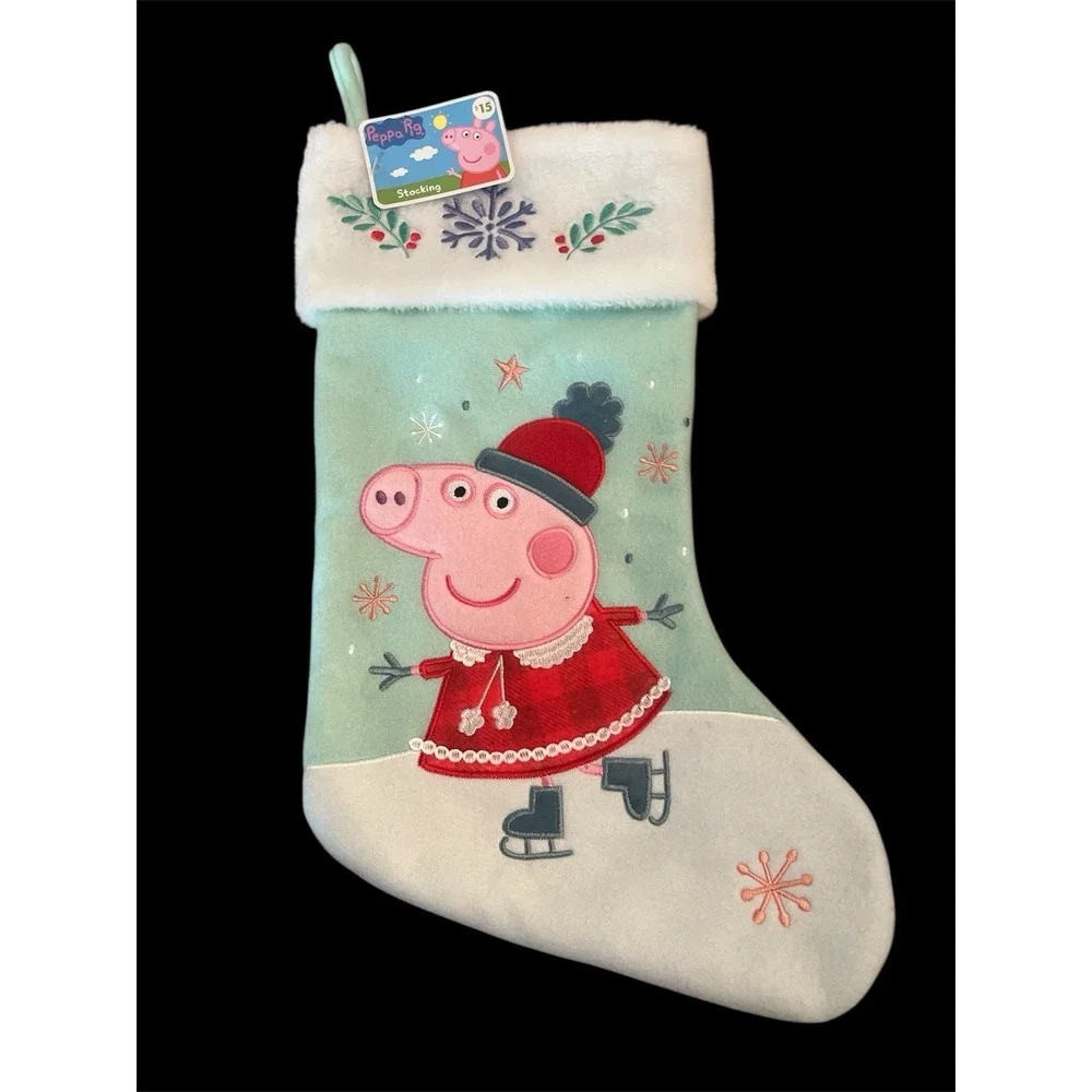 New Peppa Pig Christmas Holiday Stocking 16